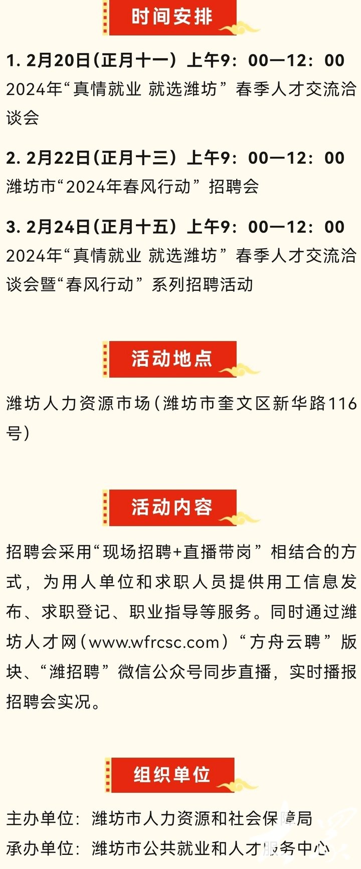 潍城区科技局等多单位最新招聘信息汇总通知